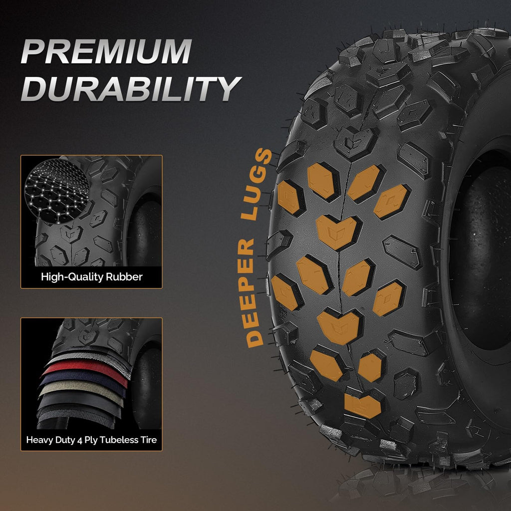 19x7-8 Tubeless ATV UTV Tires Set of 2 M715