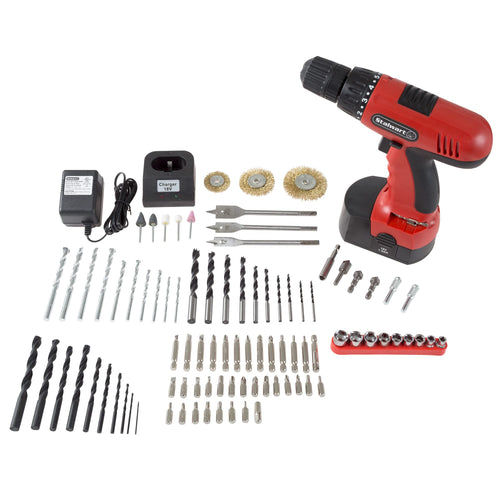 18V Cordless Power Drill Set 89-Piece Kit with Battery and Charger T826