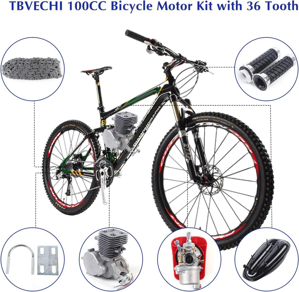 100CC 2 Stroke Air-Cooling Bicycle Engine Kit G6245