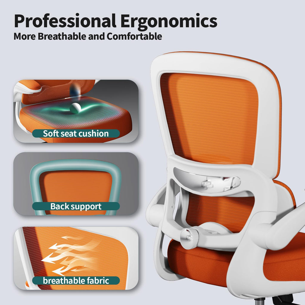 Orange Ergonomic Mesh Office Chair J88214