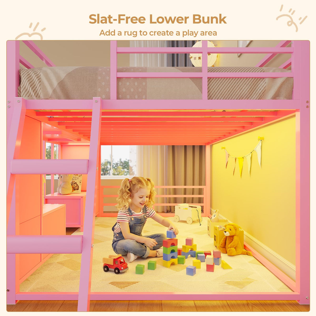 Twin Over Twin Bunk Bed with 8 Drawers & Bookshelf G4325