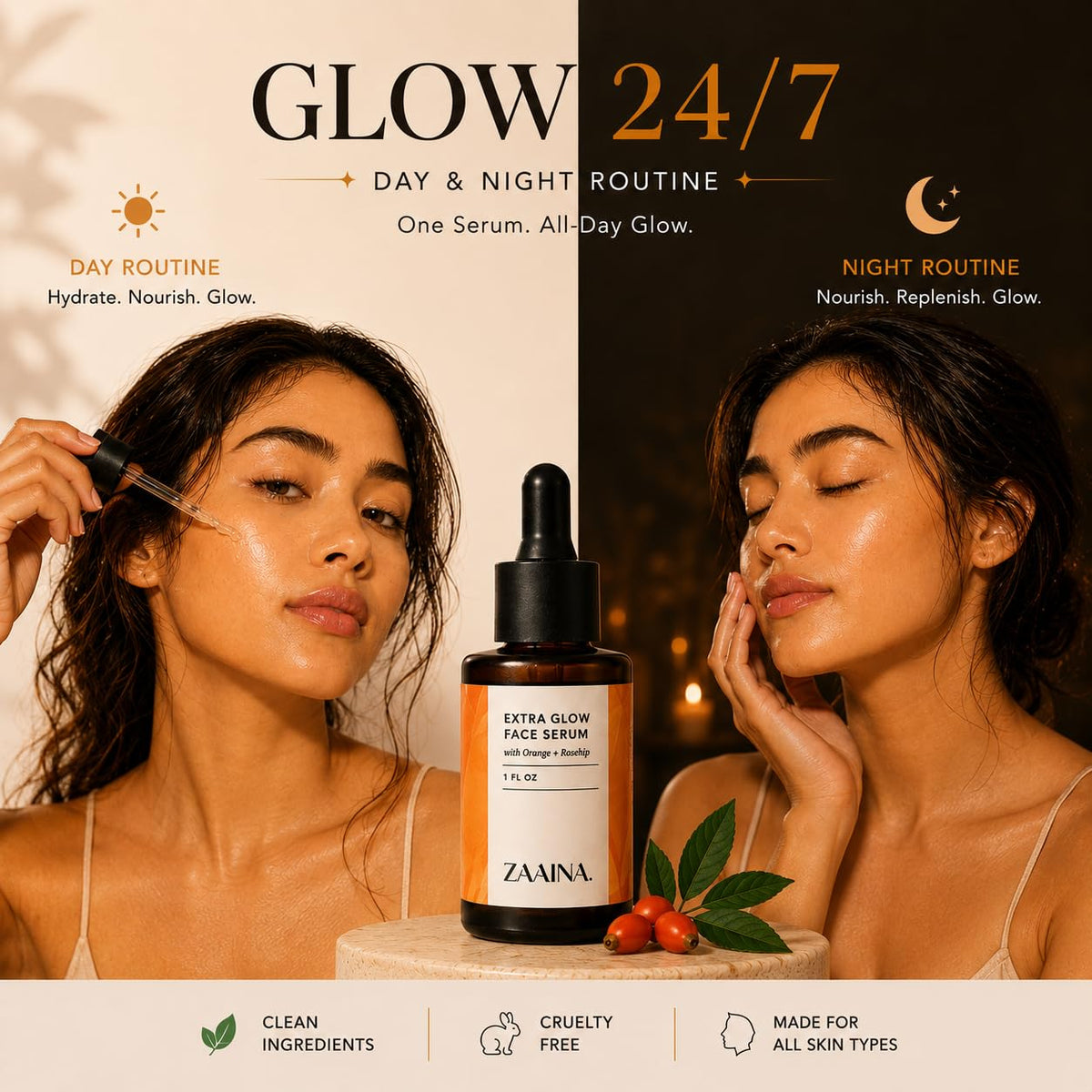 Extra Glow Face Oil Serum 1 oz U22536
