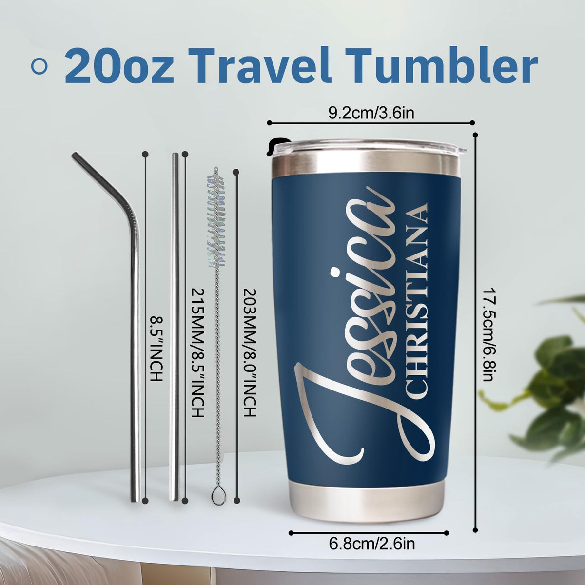 20 Oz Custom Tumbler with Lid A57563