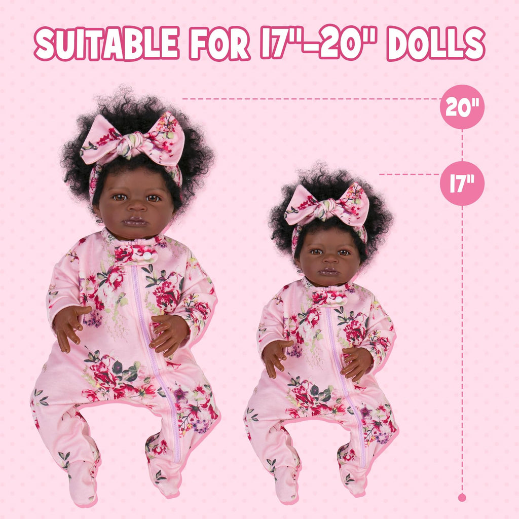 20 inch Purple Floral Jumpsuits Set S609043