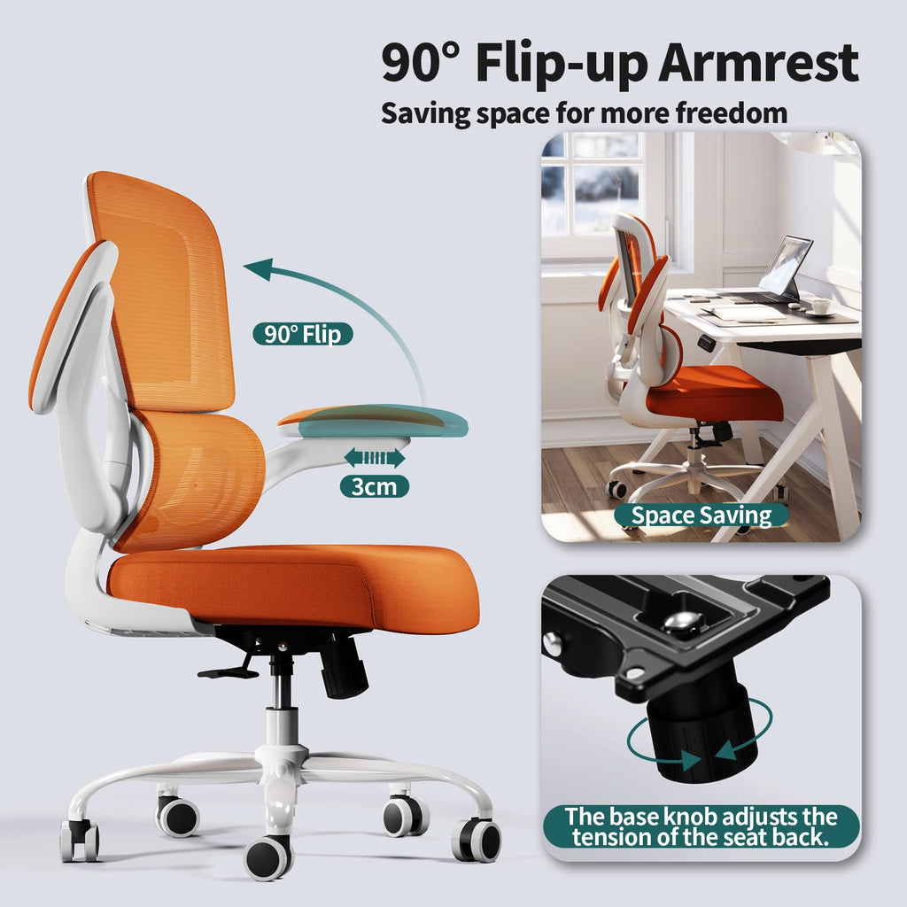 Orange Ergonomic Mesh Office Chair J88214