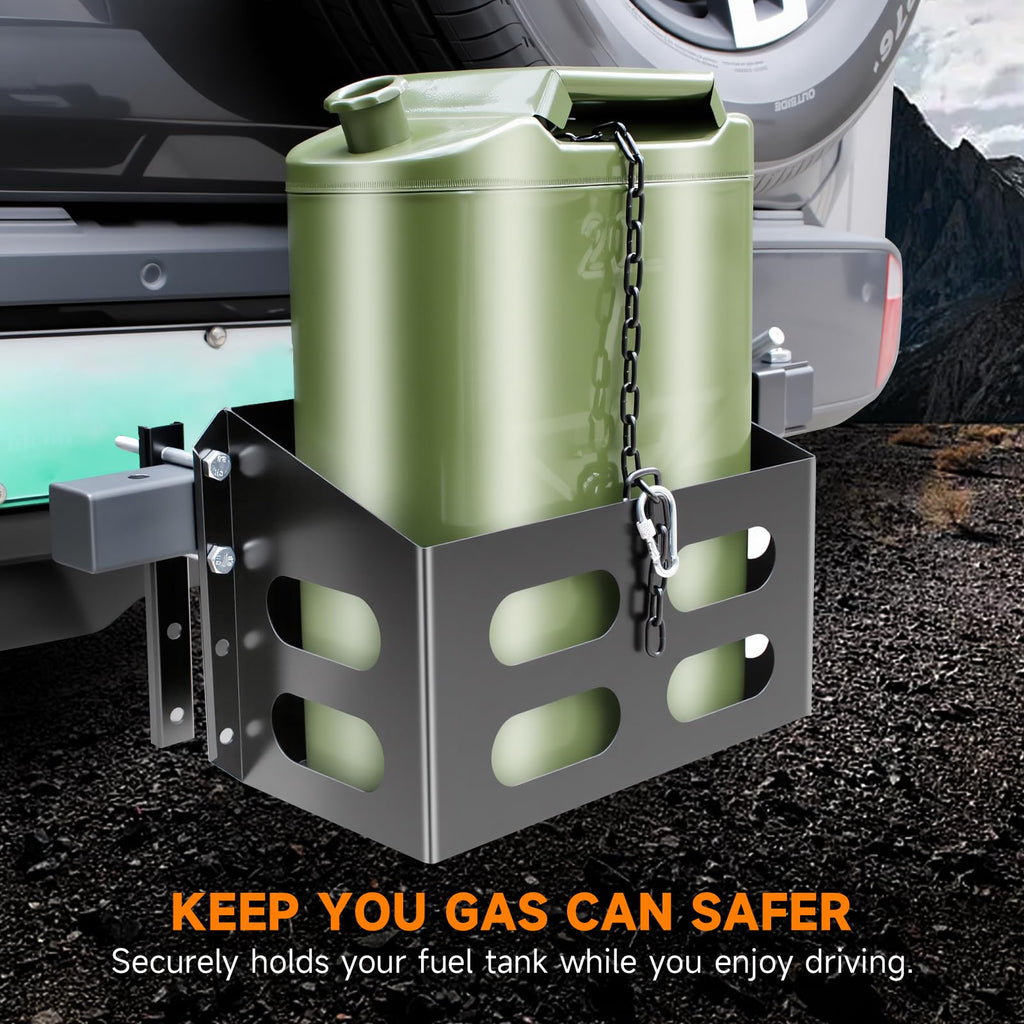 Lockable Metal Steel Gas Cans Holder Rack 5 Gallon L207
