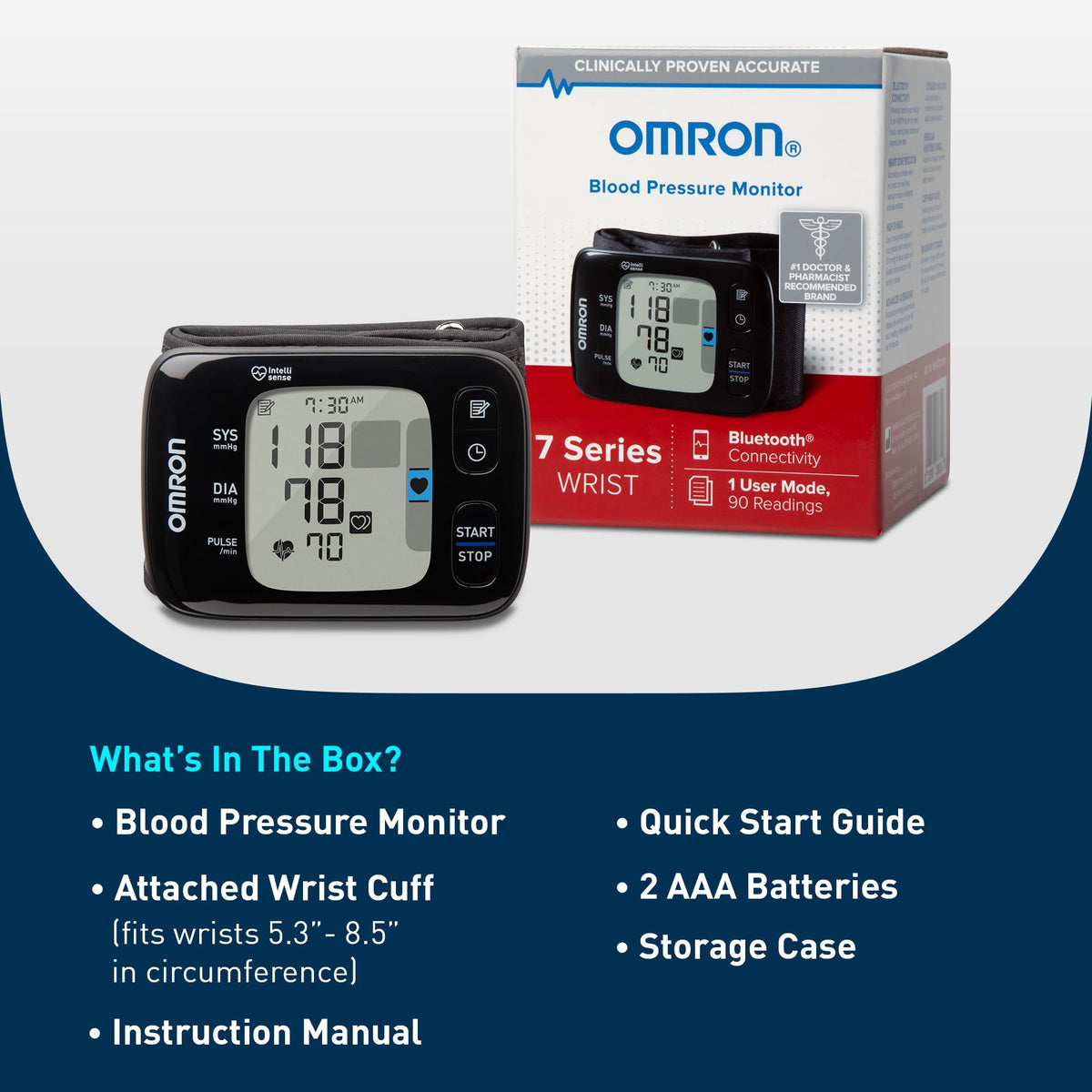 Wireless Wrist Blood Pressure Monitor U1224
