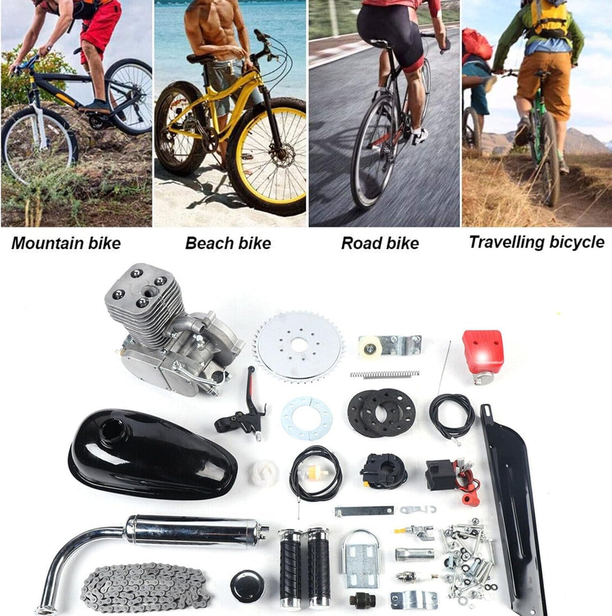 100CC 2 Stroke Air-Cooling Bicycle Engine Kit G6245