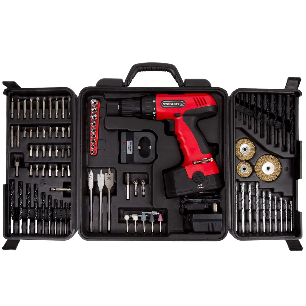 18V Cordless Power Drill Set 89-Piece Kit with Battery and Charger T826