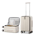20 Inch Carry On Luggage with Wheels PC Hard Shell Suitcase N7456