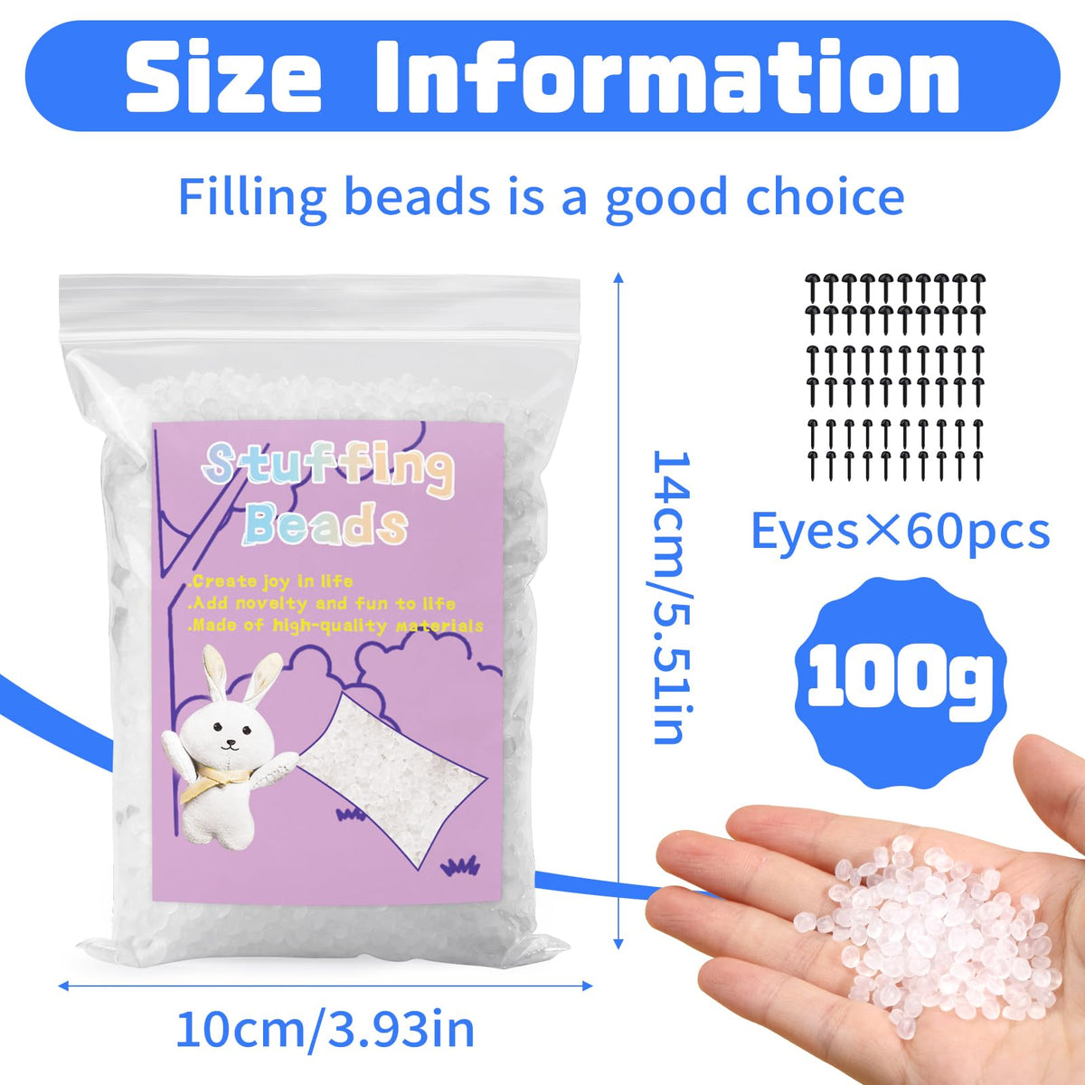 100g Weighted Stuffing Beads N5288