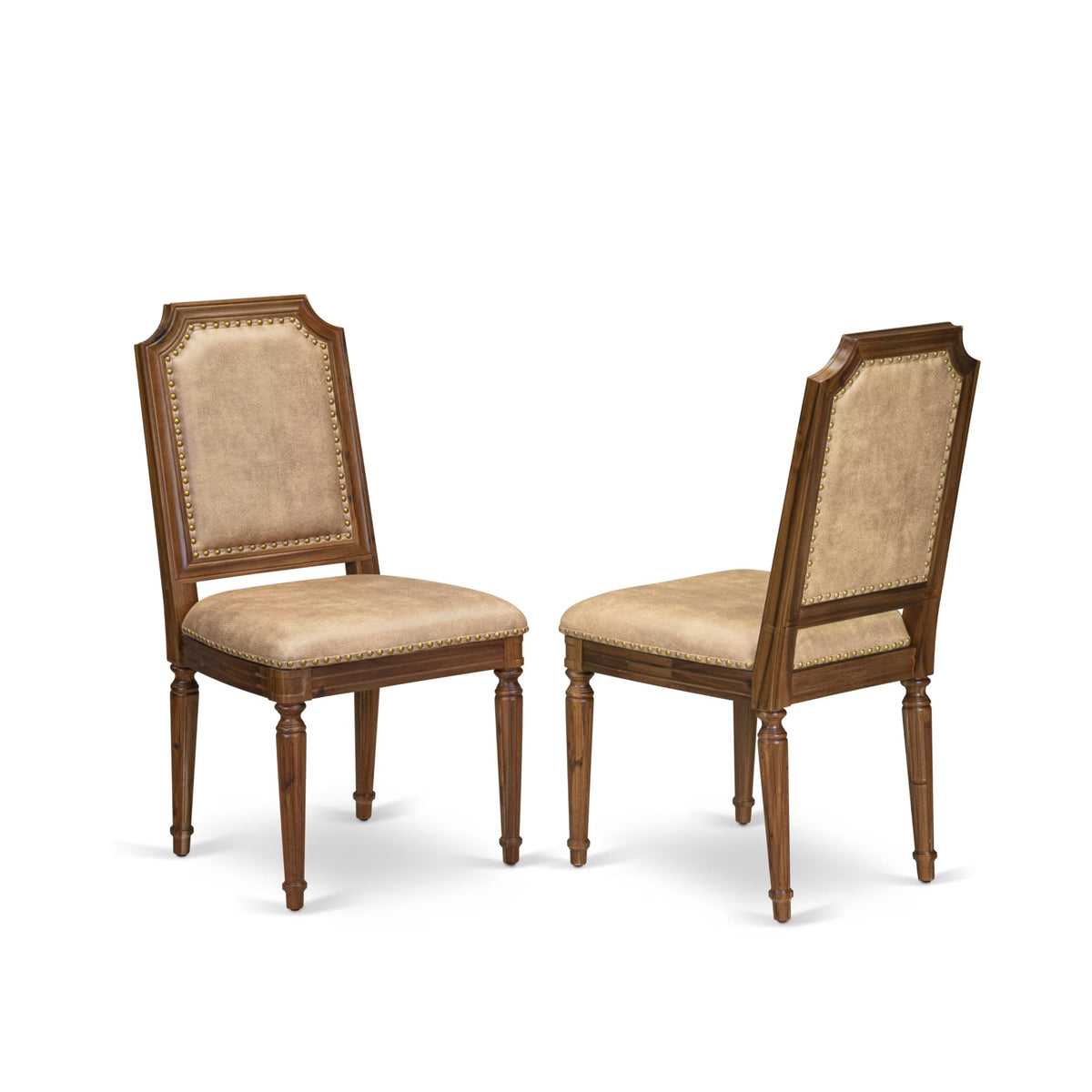 9 Piece Kitchen Table Set with 8 Beige Polyester Chairs C21515
