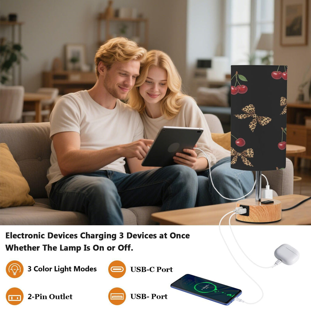 Bedside Table Lamp with USB Z260131