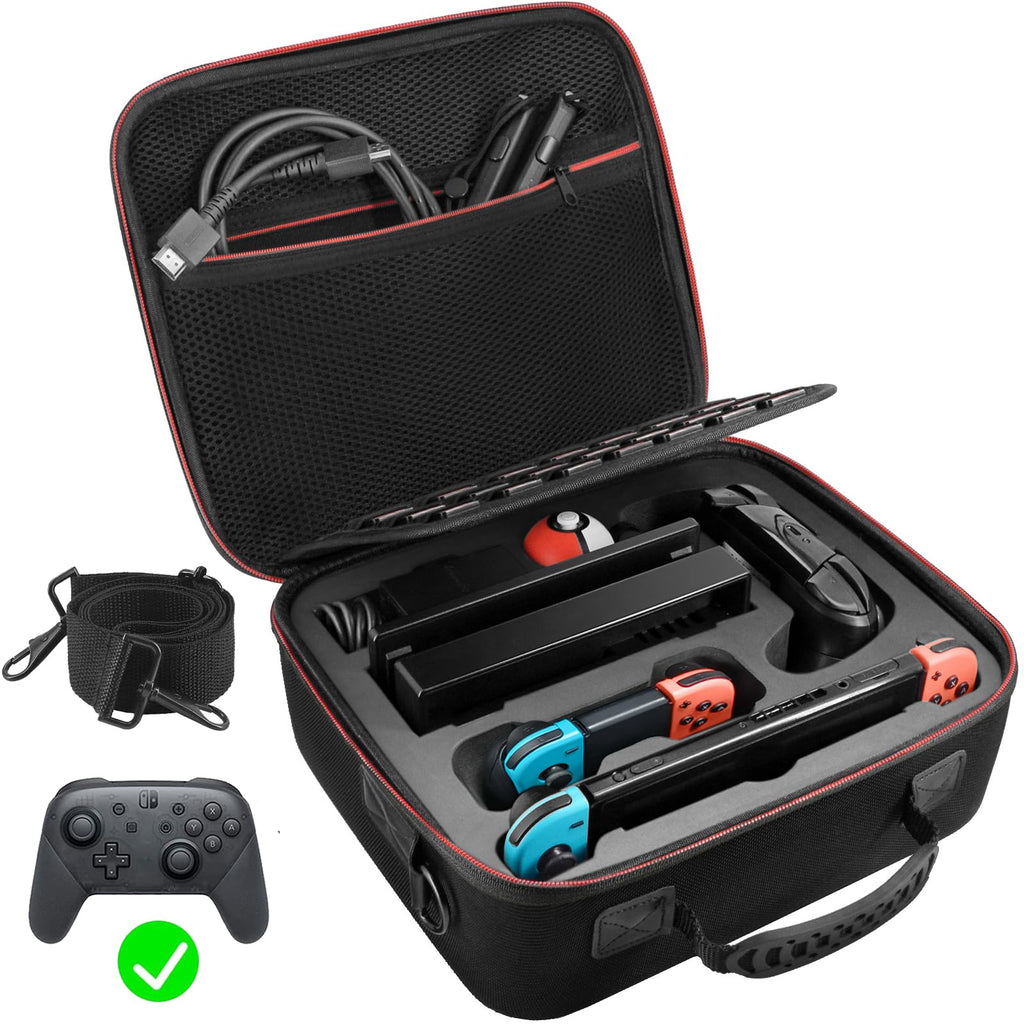 Black Carrying Case with Handle and Shoulder Strap R340