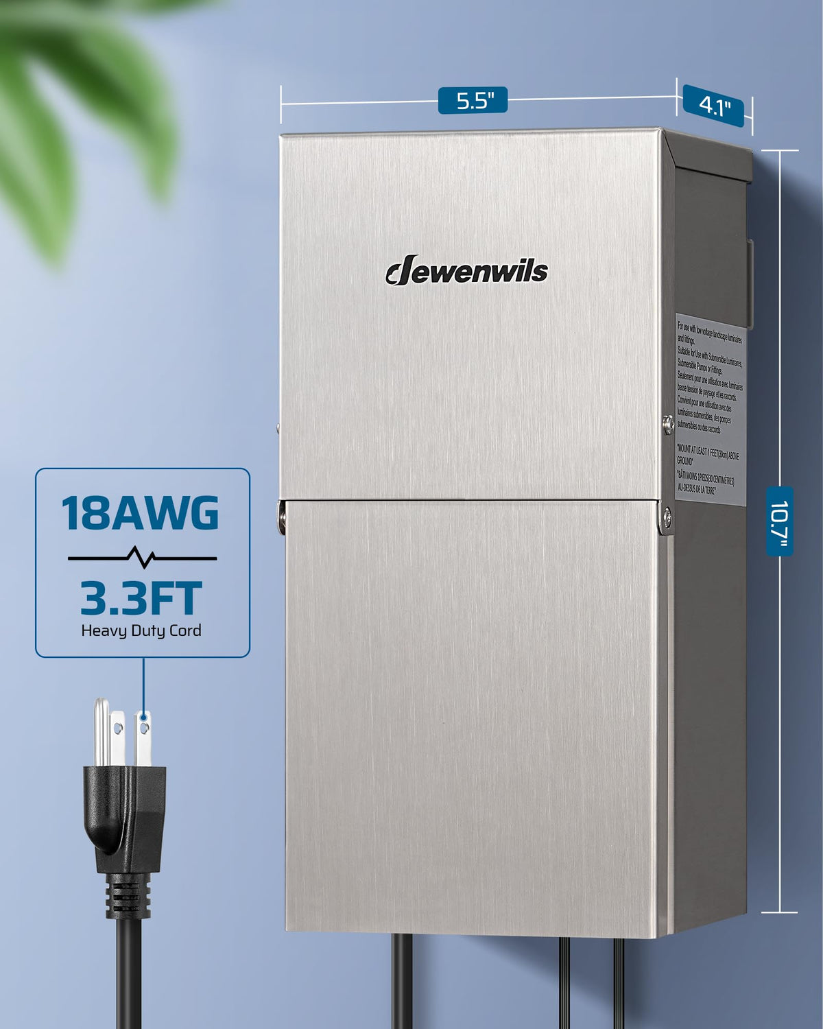 200W Low Voltage Landscape Transformer U97884