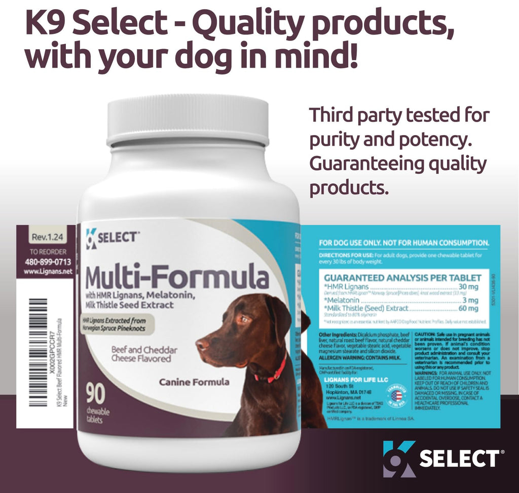 Beef Flavored Multivitamin & Melatonin Tablets for Dogs N432068