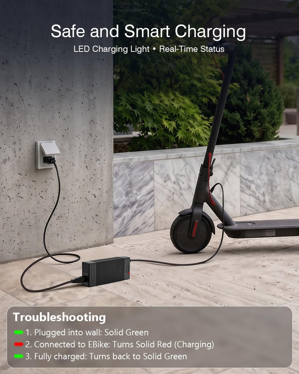 42V 2A Electric Scooter Charger M336