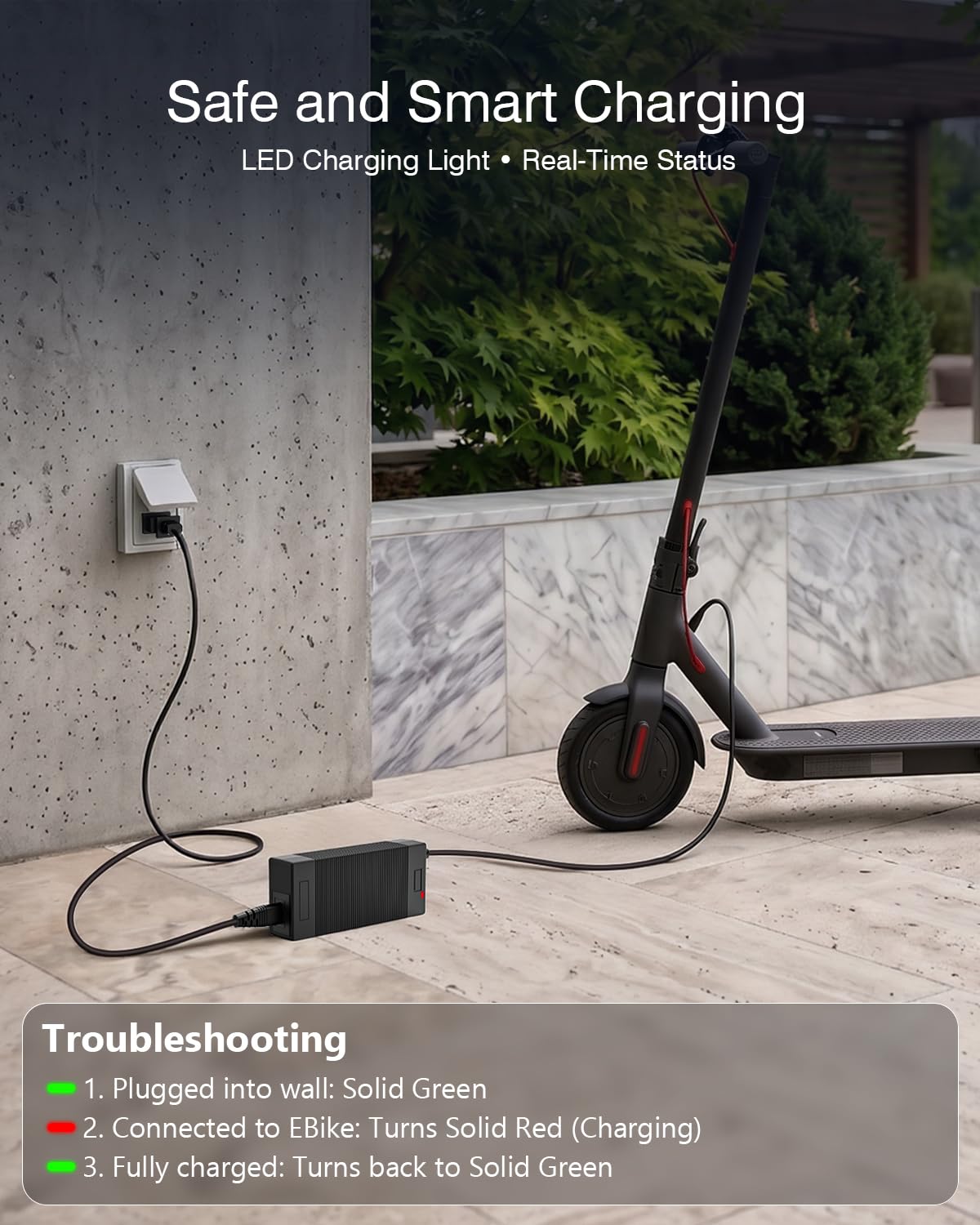 42V 2A Electric Scooter Charger M336