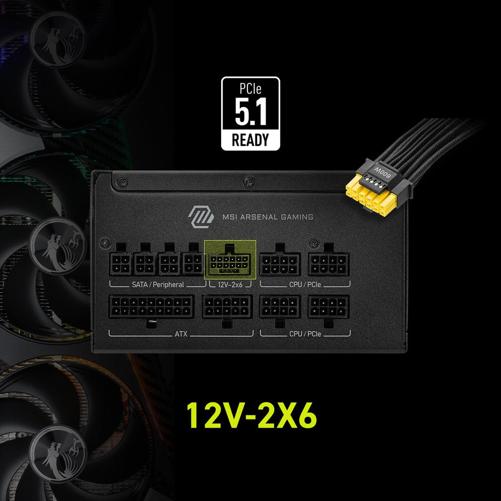 Fully Modular Compact 1000W 80+ Gold ATX 3.1 Power Supply C259474