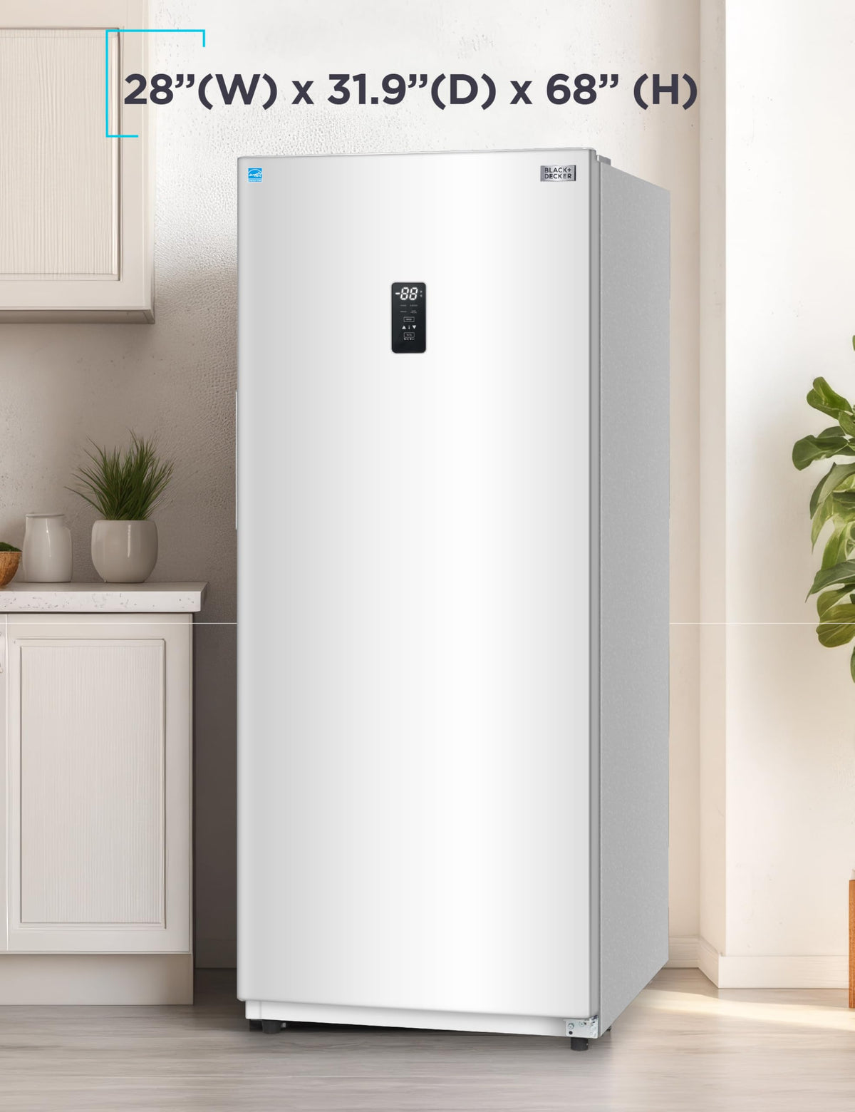 White 17 Cu. Ft. Convertible Freezer Refrigerator V446