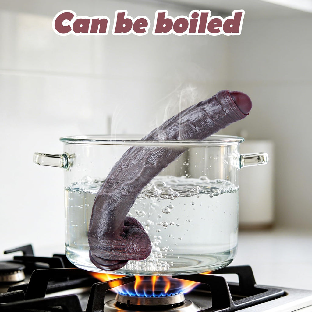 Black Realistic Dildo with Suction Cup F63298
