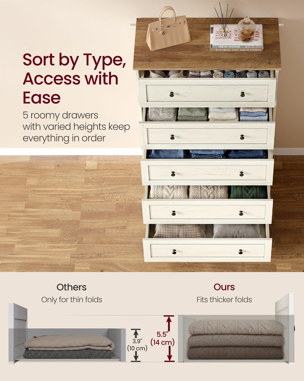 5 Drawer Dresser S213
