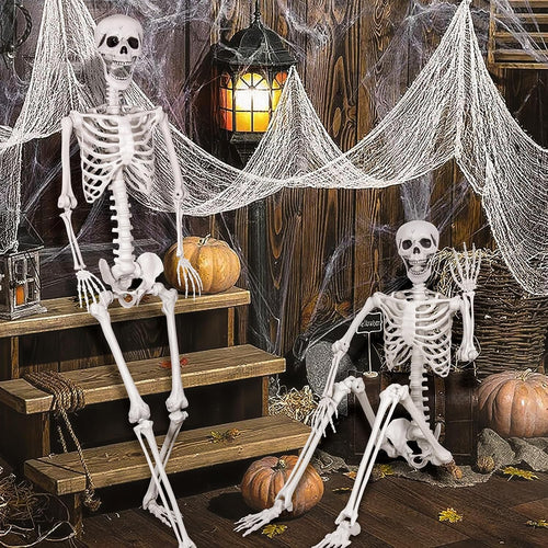 2-Pack 67" Posable Skeletons with Movable Joints Z694