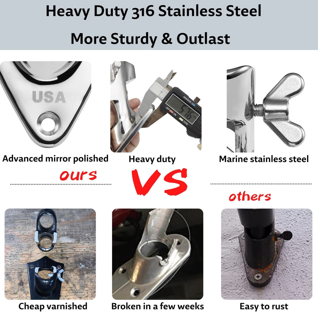 1 Inch Stainless Steel Flag Pole Holder P5221