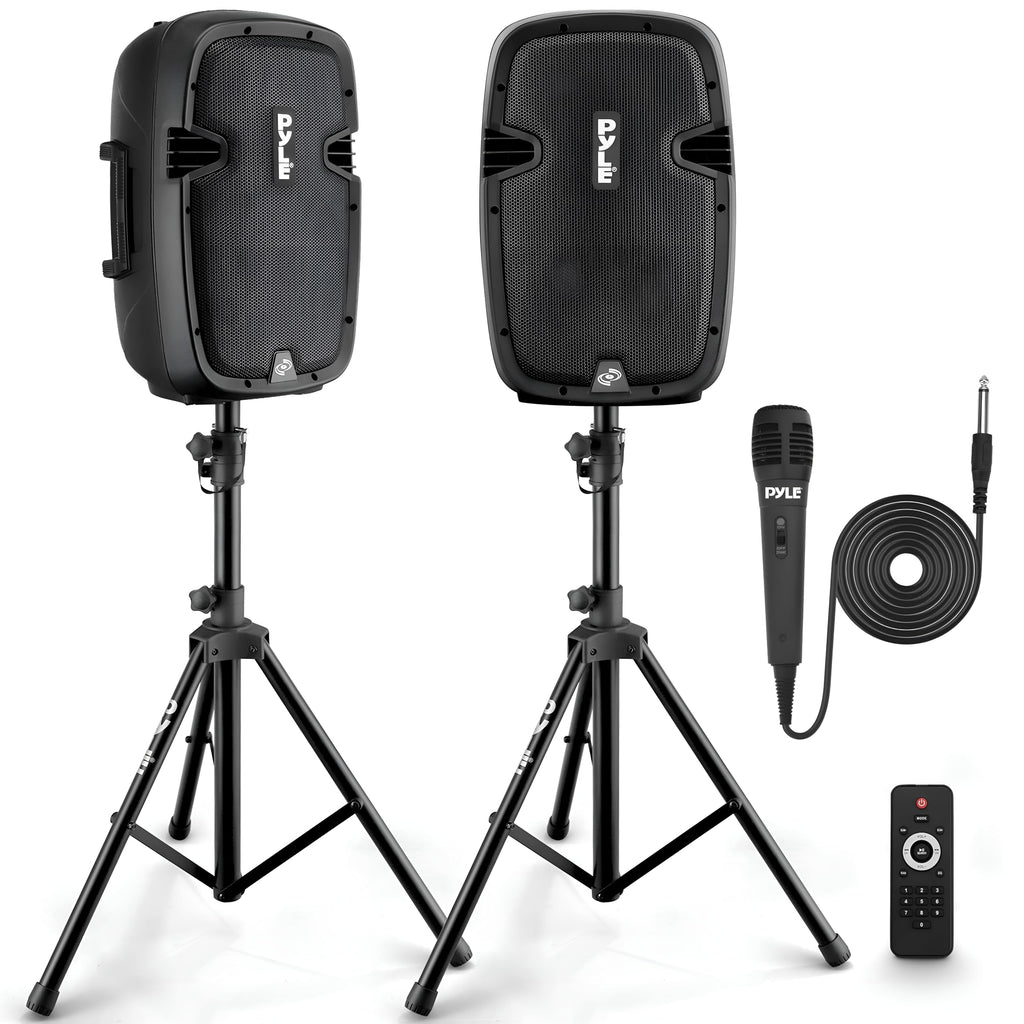 Dual 8inch 700 Watt Bluetooth PA Speaker System C94808