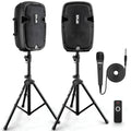 Dual 8inch 700 Watt Bluetooth PA Speaker System C94808