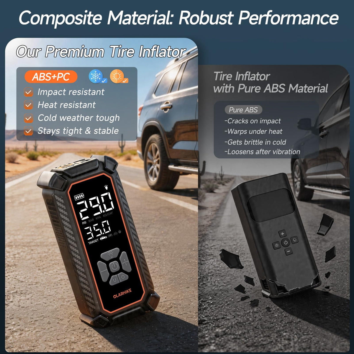 Portable Air Compressor Dual Power V468726