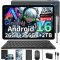 Android 16 Tablet with Keyboard, 10 Inch Tablet, Black Case B903