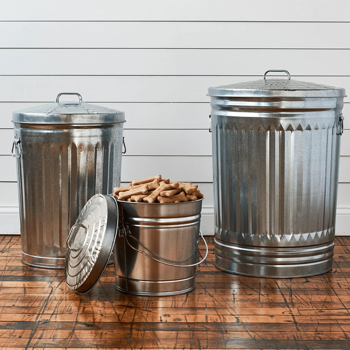 Galvanized Steel 6 Gallon Airtight Storage Jar U901983