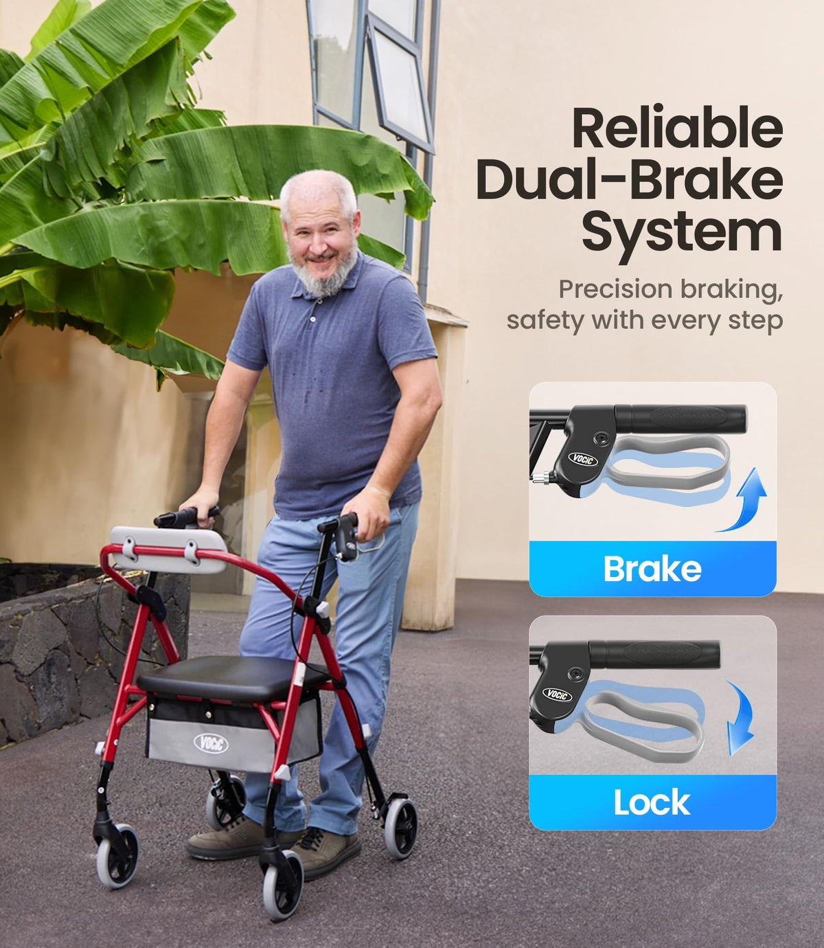 Rollator Walker with Seat A32396