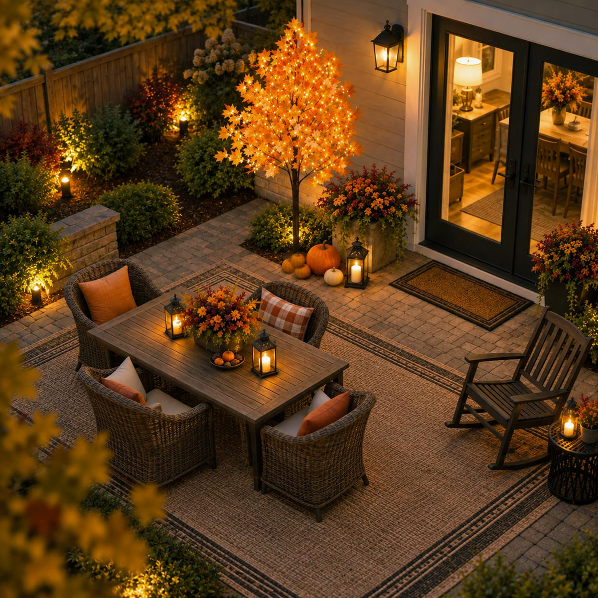 8FT Lighted Maple Tree D931
