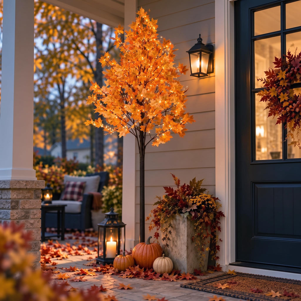 8FT Lighted Maple Tree D931