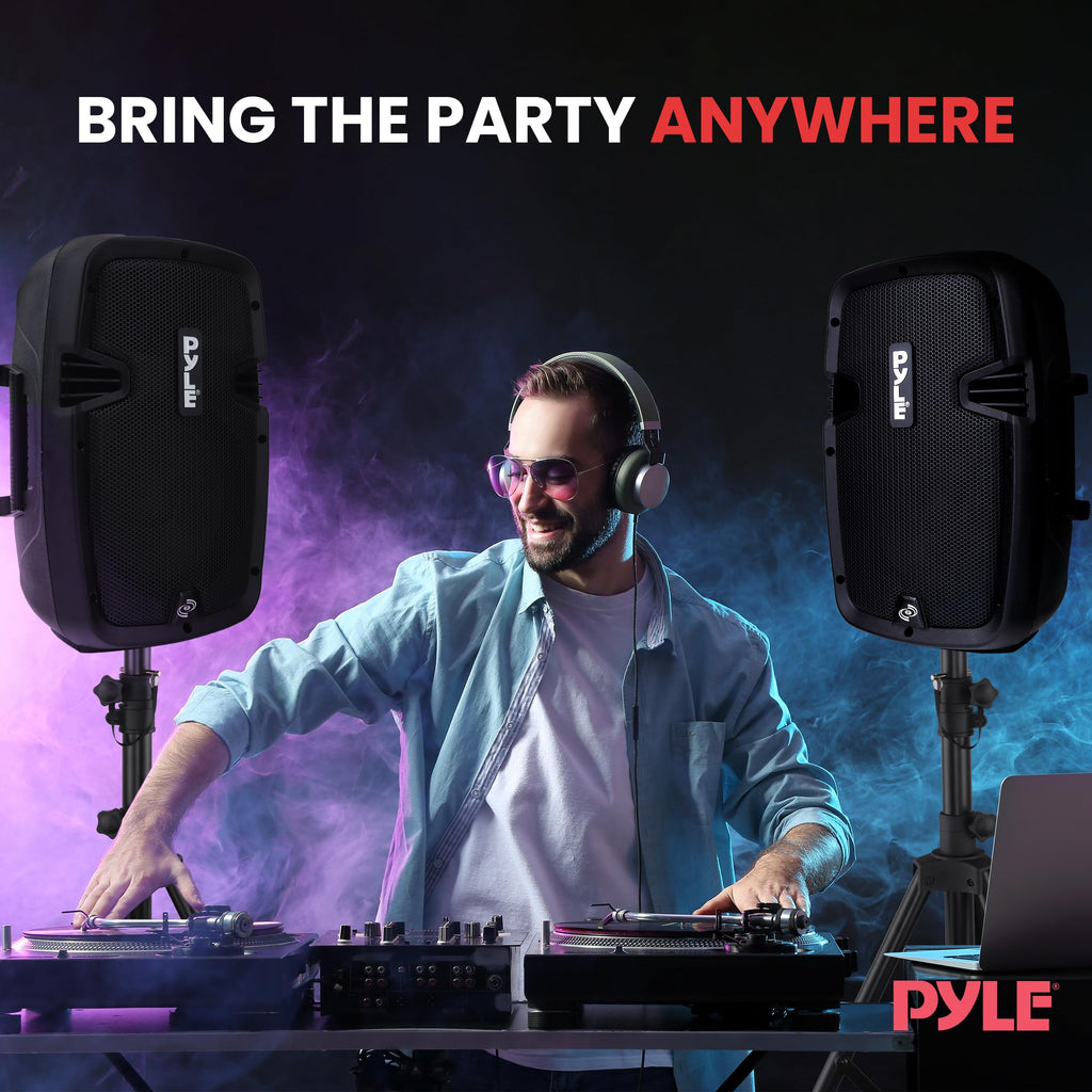 Dual 8inch 700 Watt Bluetooth PA Speaker System C94808