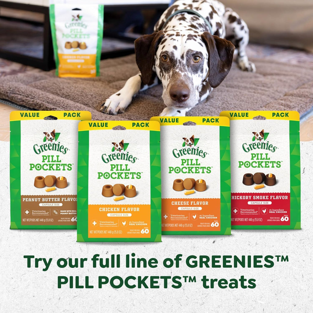 Chicken Flavor Capsule Treats for Dogs 15.8-Ounce 3 Pack M113
