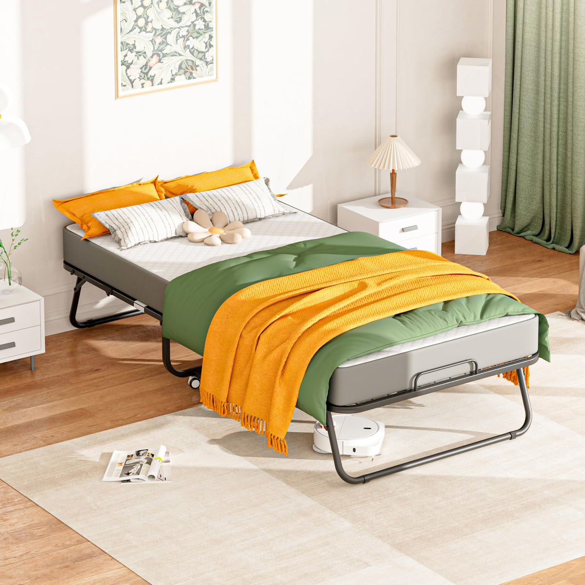 Folding Bed with 5" Memory Foam D230