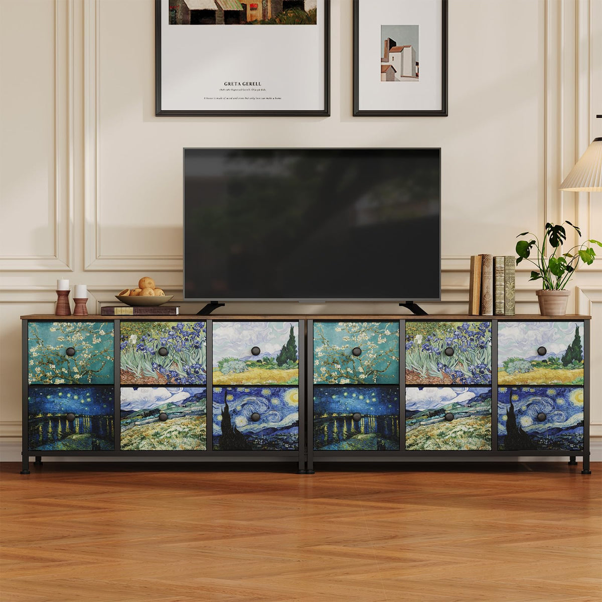 6 Drawer Dresser with Fabric Storage Drawer D2707