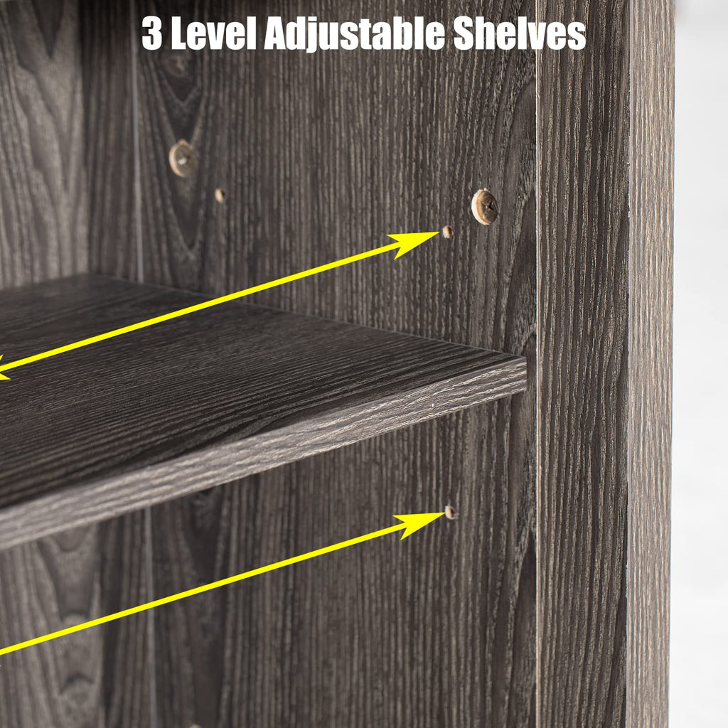 Wash Grey Wooden TV Stand with Sliding Barn Door X9189