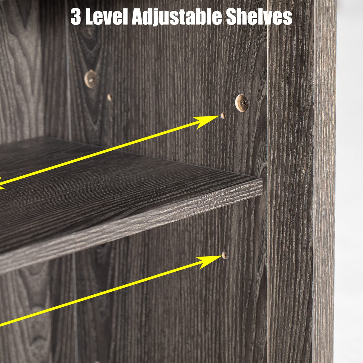 Wash Grey Wooden TV Stand with Sliding Barn Door X9189