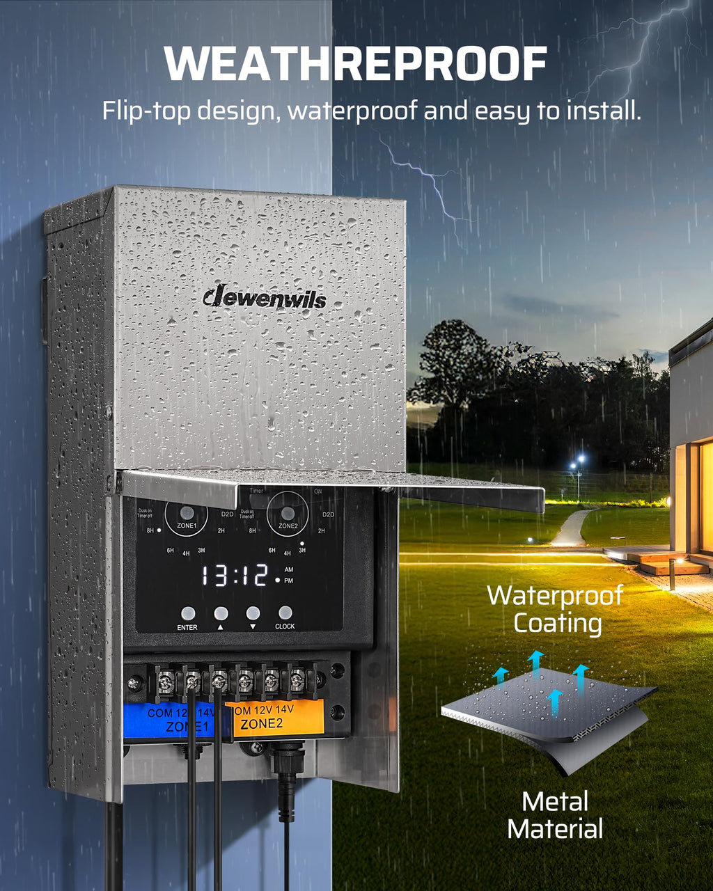 200W Low Voltage Landscape Transformer U97884