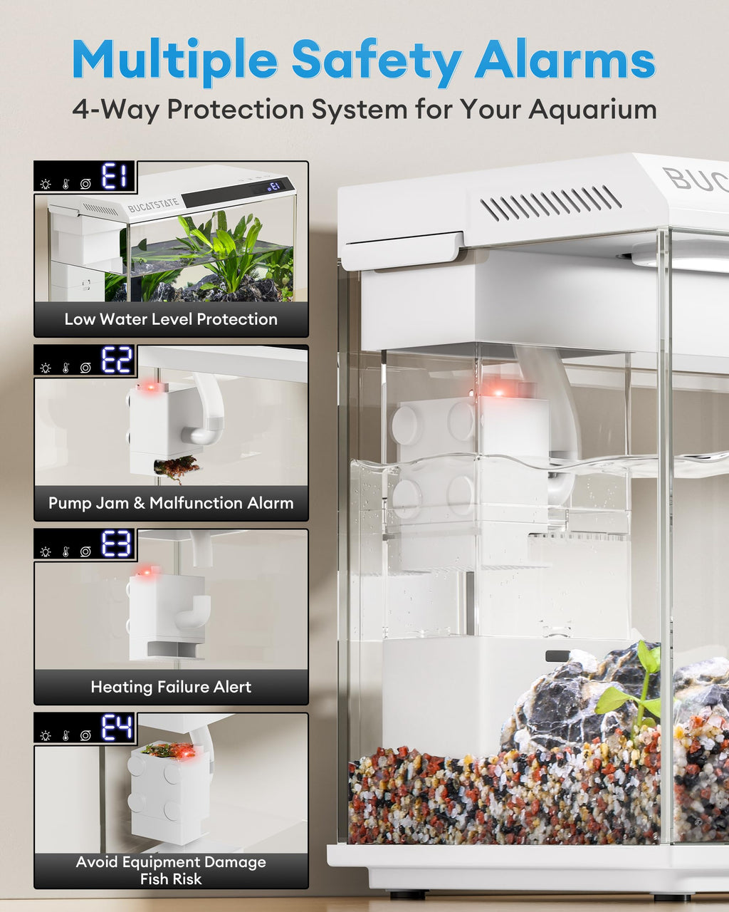 2.6 Gallon Small Fish Tank V495454