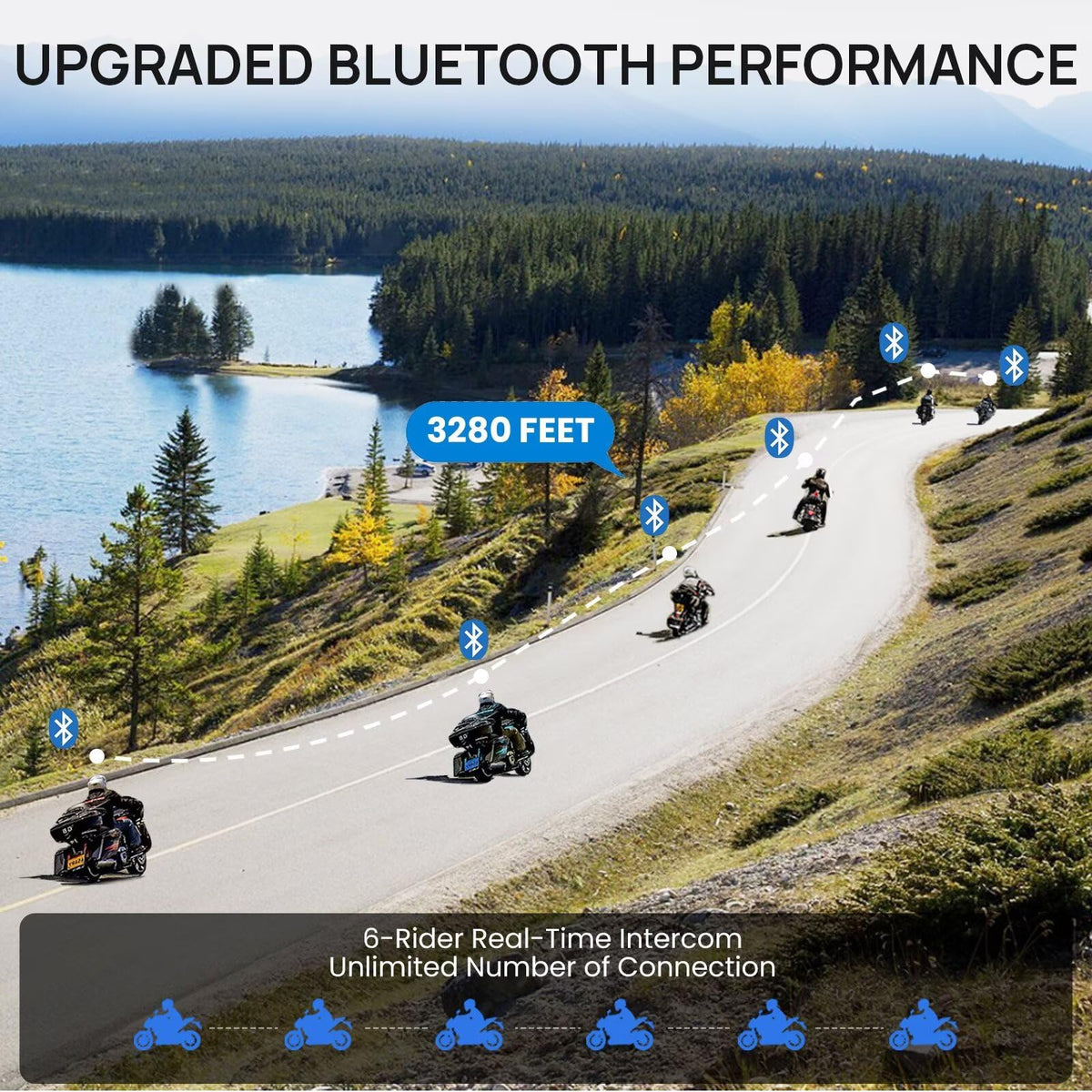 Bluetooth Modular Flip up Full Face Motorcycle Helmet G15109
