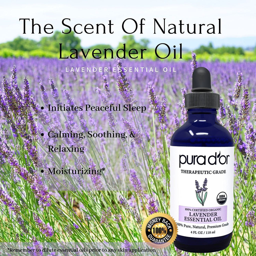 Organic Lavender & Rosemary Essential Oils Bundle 4oz Each N5909