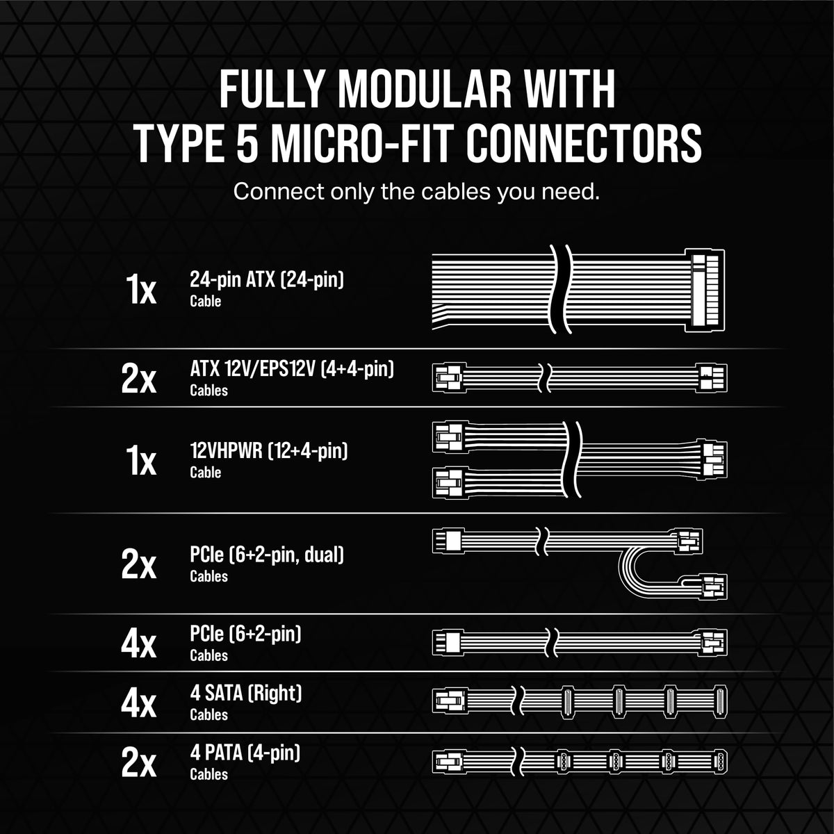 Fully Modular ATX Power Supply X774762