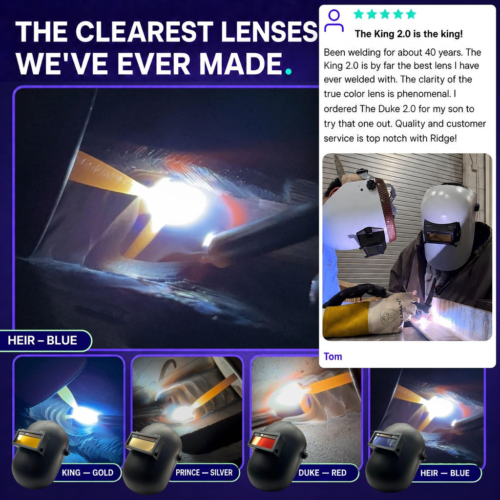 Blue Auto Darkening Welding Lens S375