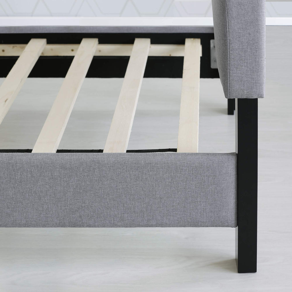 California King Upholstered Platform Bed Frame P18303