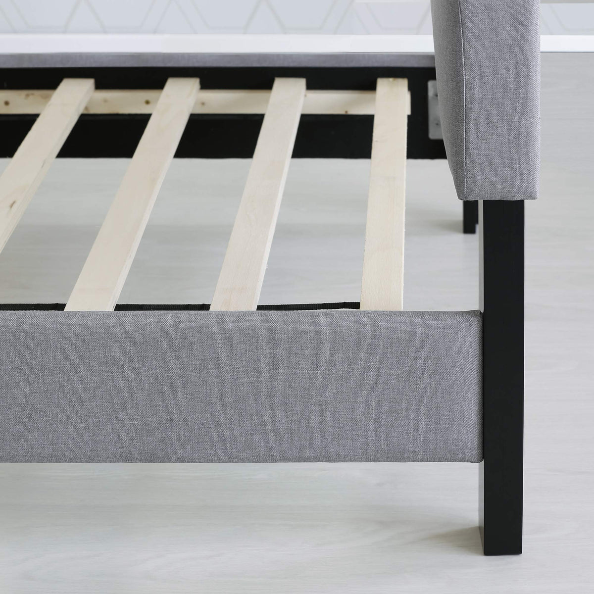 California King Upholstered Platform Bed Frame P18303